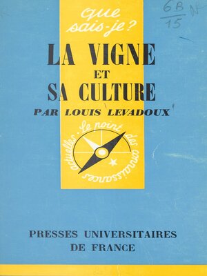 cover image of La vigne et sa culture